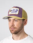 Бейсболка MITCHELL NESS арт. HT14012-LALPURP Los Angeles Lakers NBA (фиолетовый / желтый)